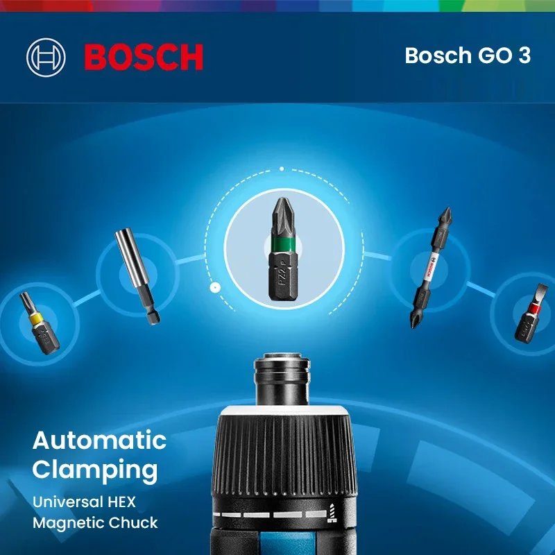 Smart Home Bosch - Destornillador Eléctrico BOSCH Go 3, Destornillador