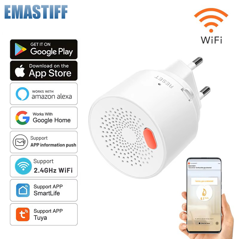 Smart Home Europe - Sensor de Gas Natural Wifi 2.4G