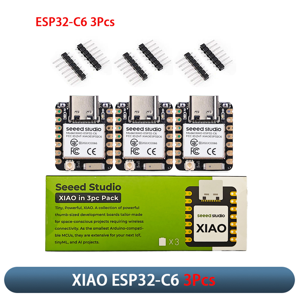 Smart Home Kit For Arduino - XIAO ESP32-C6, 3 Módulos de Placa
