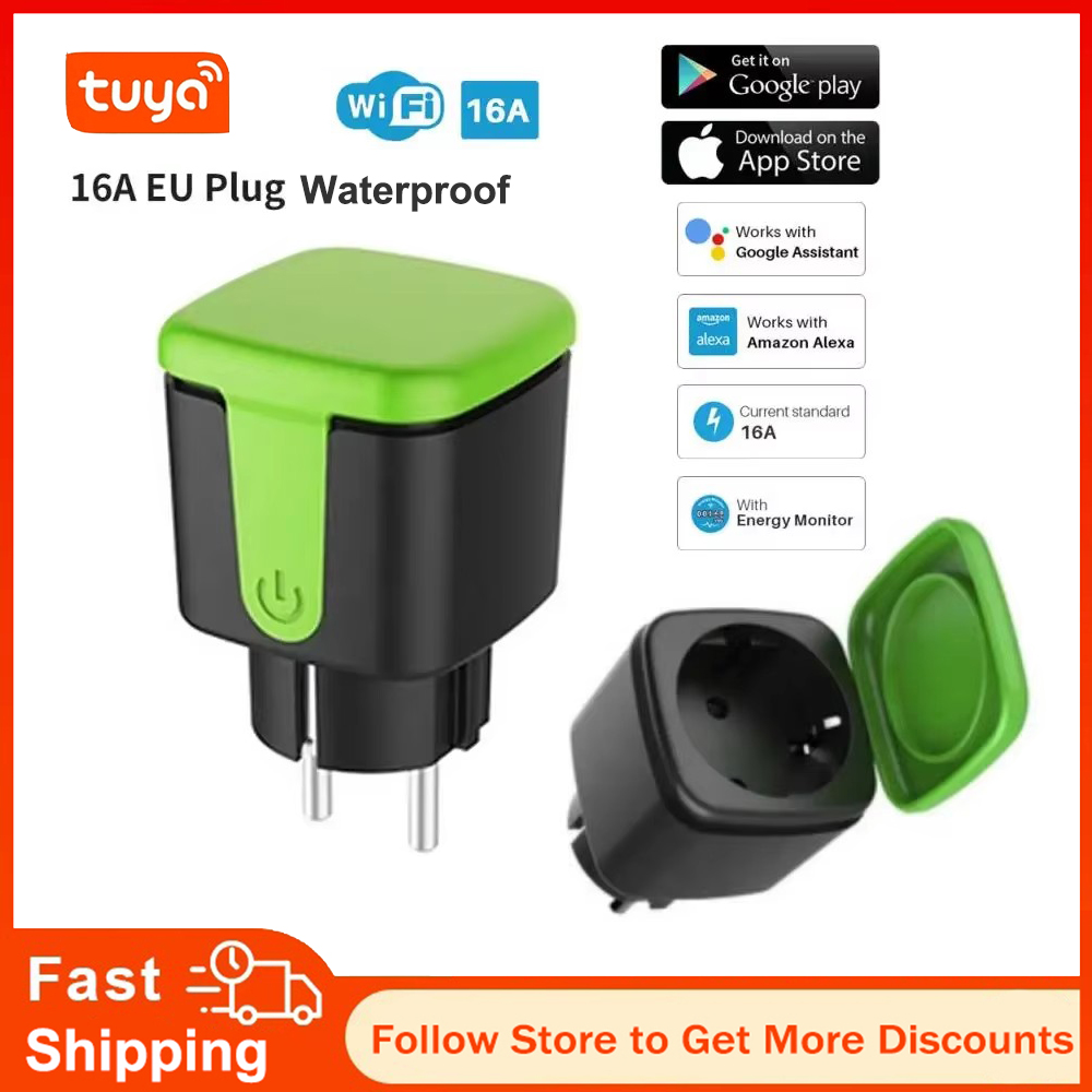 Smart Home Europe - Enchufe Inteligente WiFi Tuya EU 16A,