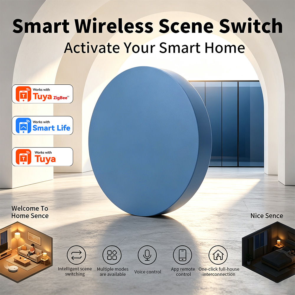 Smart Home Google - Botón de escena inteligente Zigbee compatible