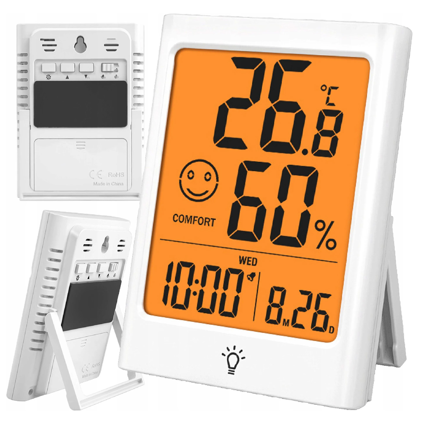Smart Home Monitoring - Termómetro e higrómetro digital Timloon, monitor