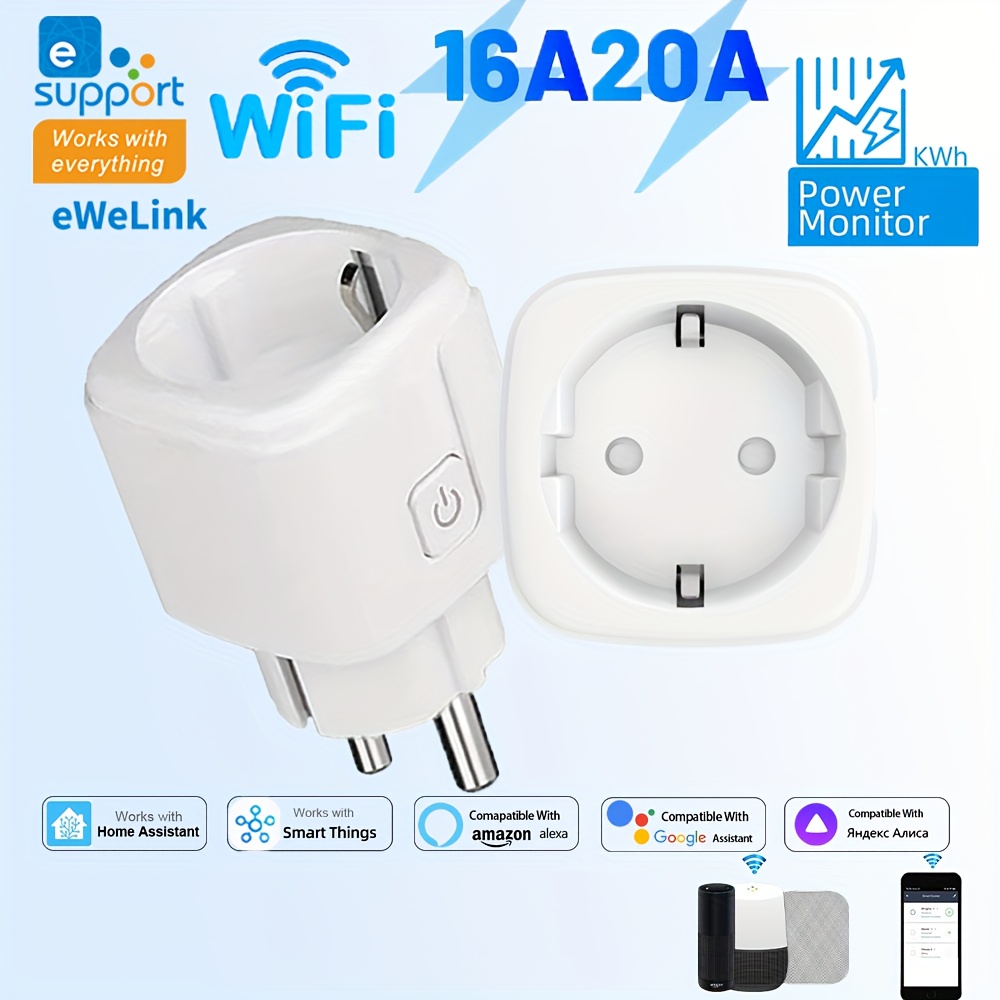 Smart Home Europe - EWeLink-enchufe WiFi inteligente, Control remoto de