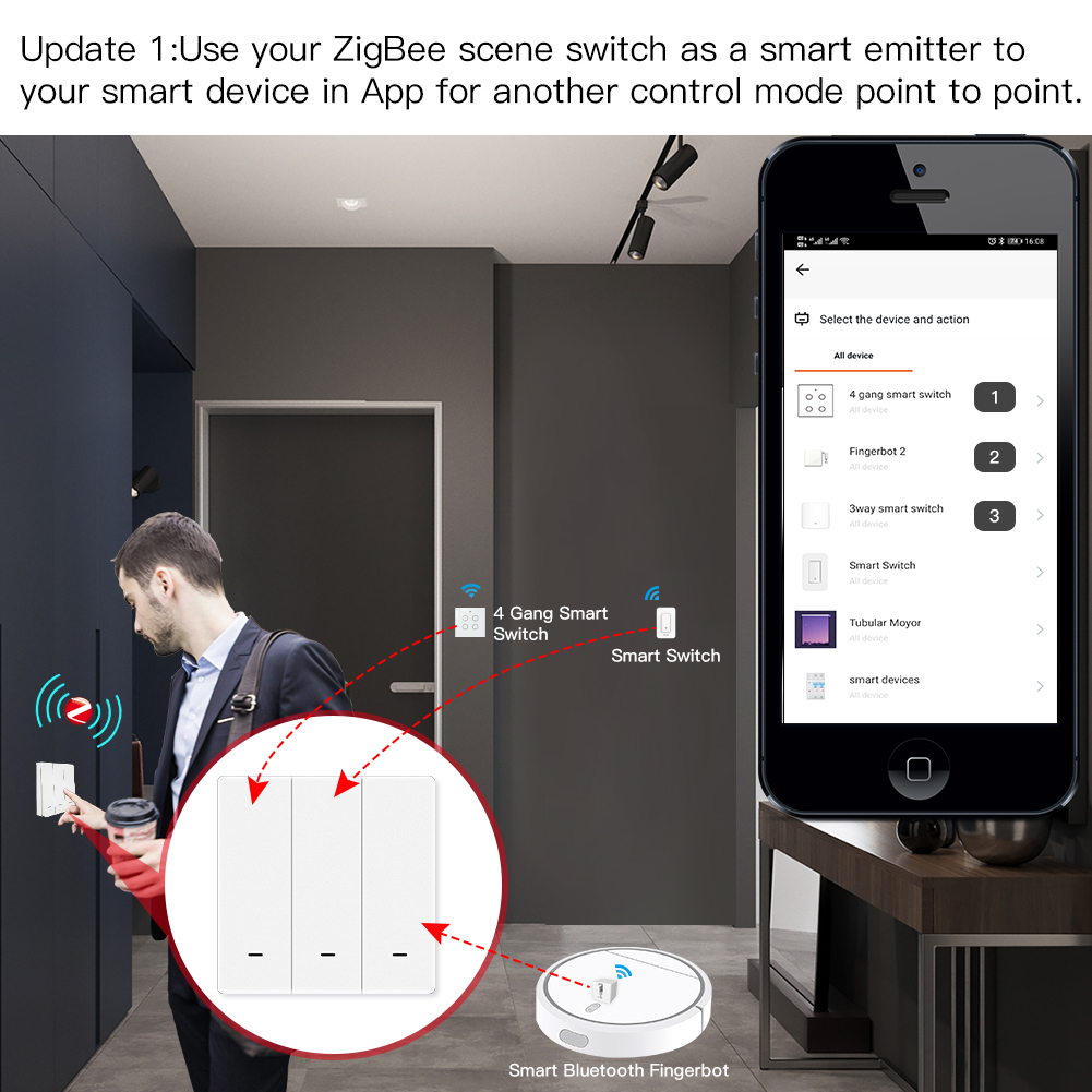 MOES-interruptor de escena Tuy - Smart Home Remote Control reseña y precio