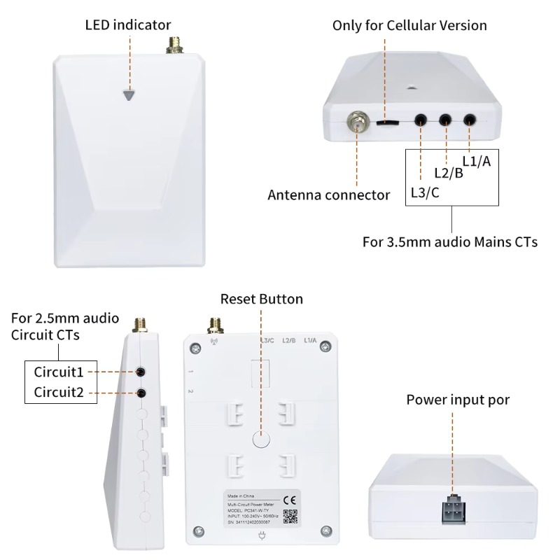 Monitor de energía 2025 Medido - Smart Home Monitoring reseña y precio