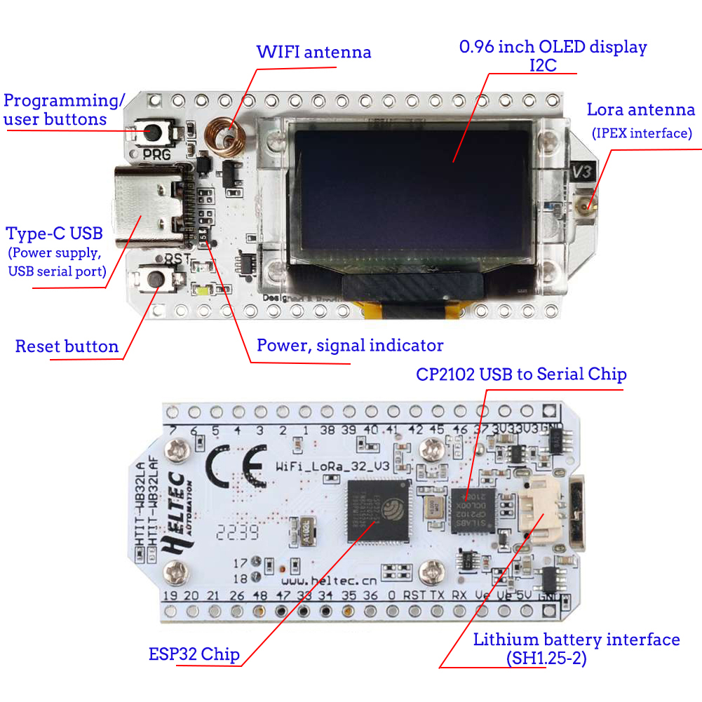 Placa de desarrollo LoRa32 V3, - Smart Home Kit For Arduino reseña y precio