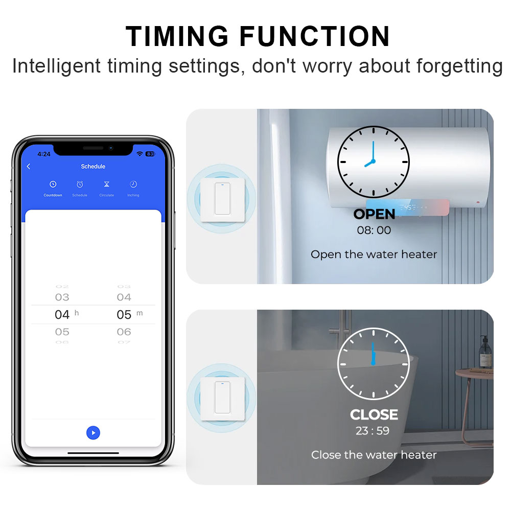 Interruptor de calentador de a - Smart Home Google reseña y precio