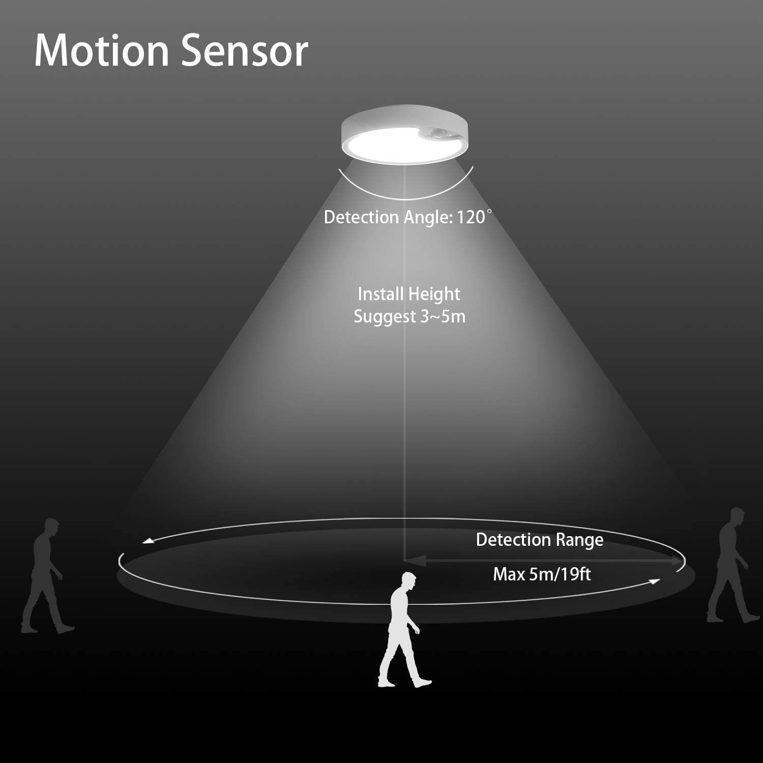 Luces de techo con sensor de m - Motion Sensor Light reseña y precio