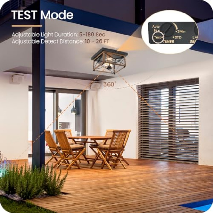 Lámpara de Techo Exterior con  - Motion Sensor Light reseña y precio