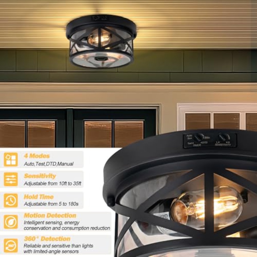 Lámpara de techo para exterior - Motion Sensor Light reseña y precio