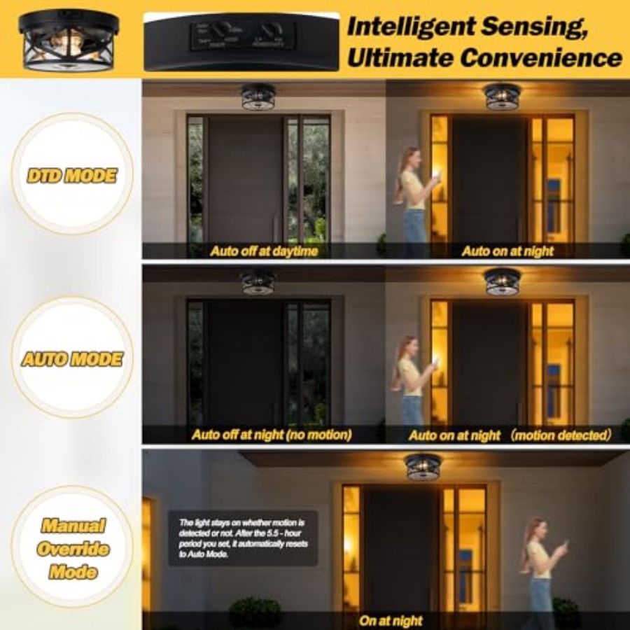 Lámpara de techo para exterior - Motion Sensor Light reseña y precio