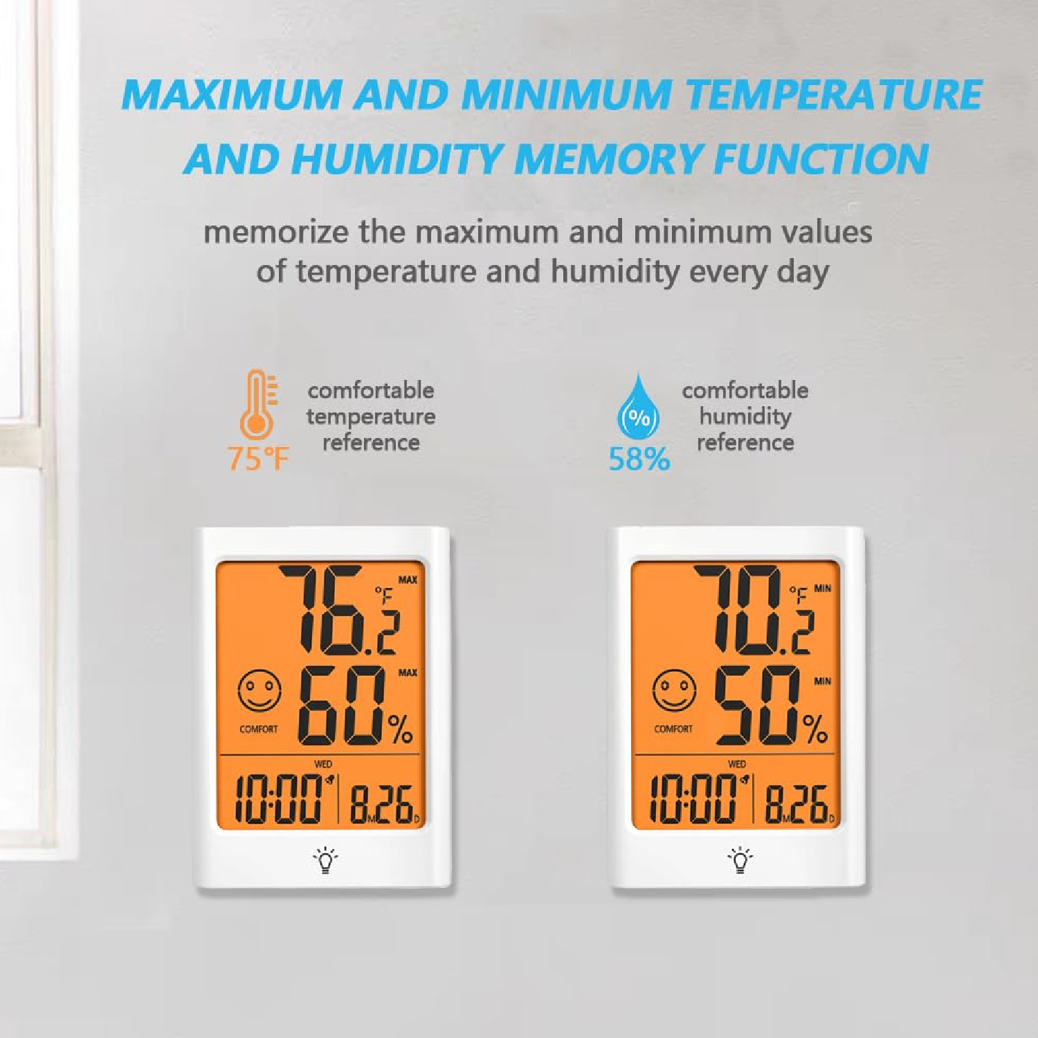 Termómetro e higrómetro digita - Smart Home Monitoring reseña y precio