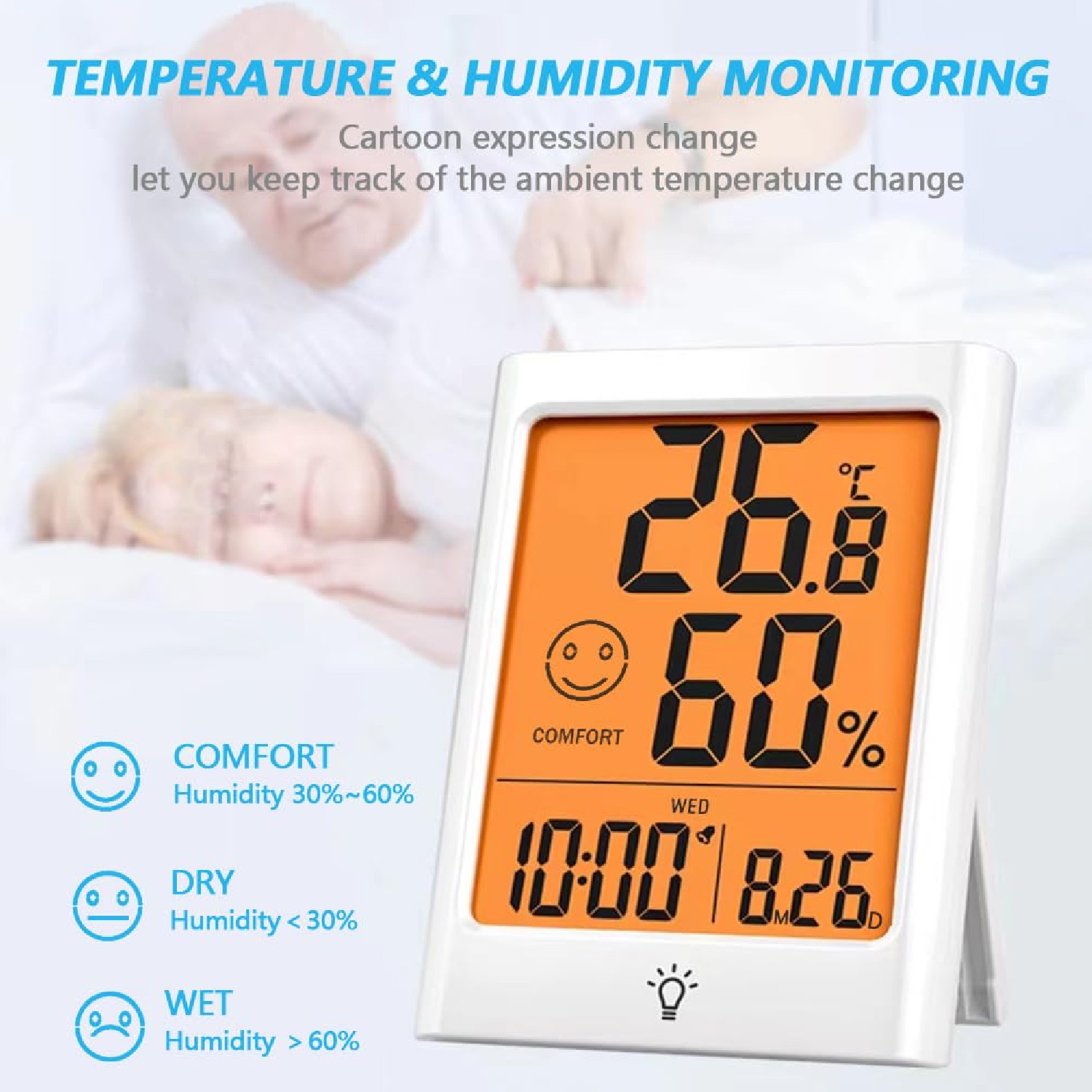 Termómetro e higrómetro digita - Smart Home Monitoring reseña y precio