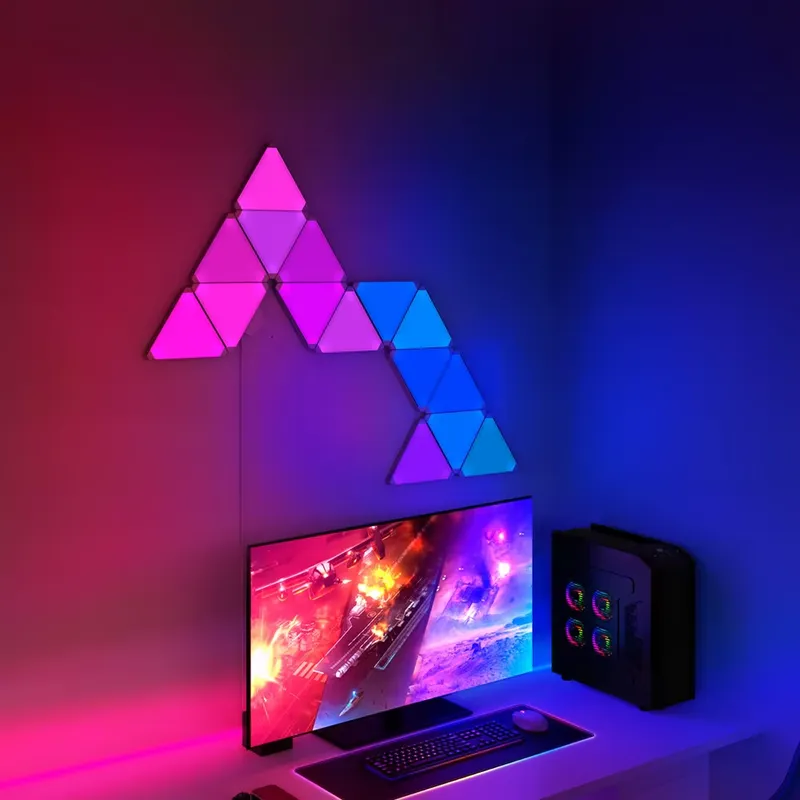 Luces LED triangulares Banqcn  - Smart Home Google reseña y precio