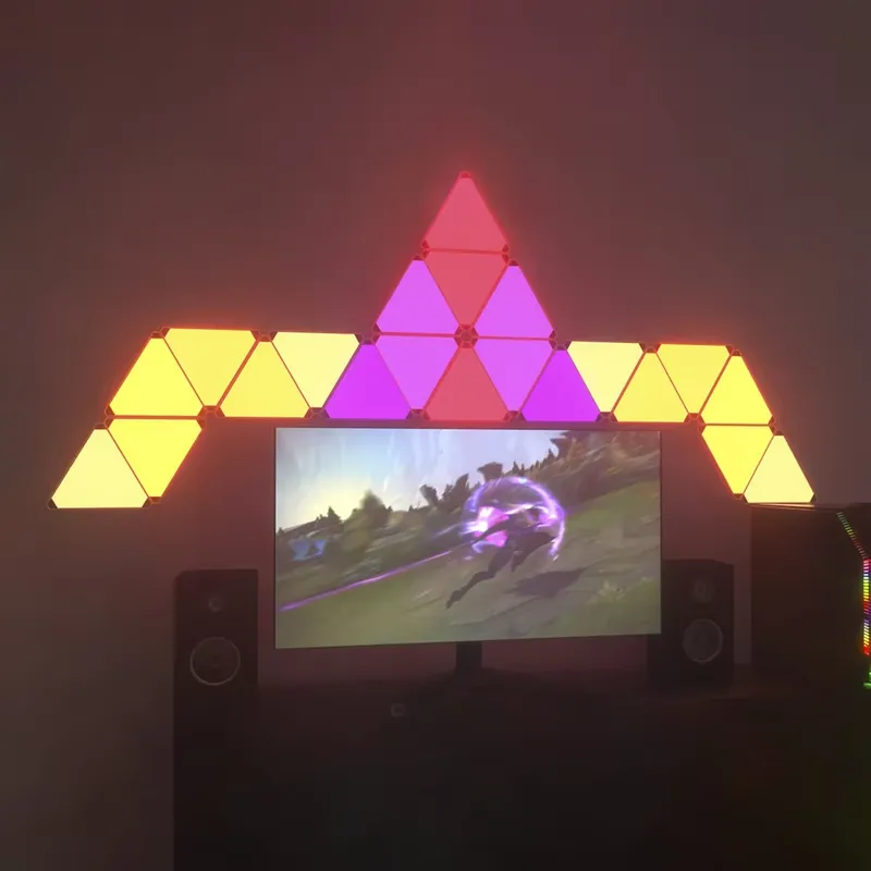 Luces LED triangulares Banqcn  - Smart Home Google reseña y precio